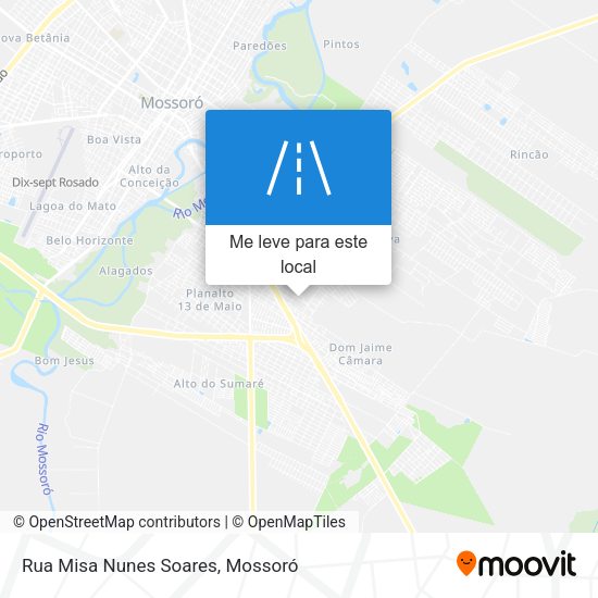 Rua Misa Nunes Soares mapa