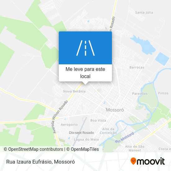 Rua Izaura Eufrásio mapa