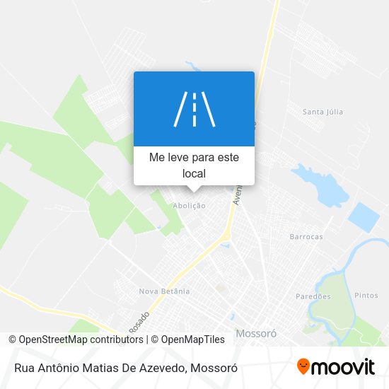 Rua Antônio Matias De Azevedo mapa