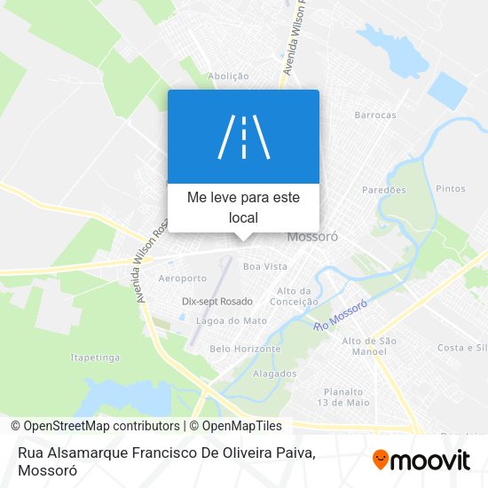 Rua Alsamarque Francisco De Oliveira Paiva mapa