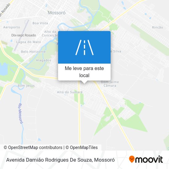Avenida Damião Rodrigues De Souza mapa