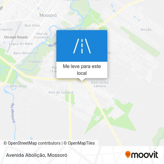 Avenida Abolição mapa