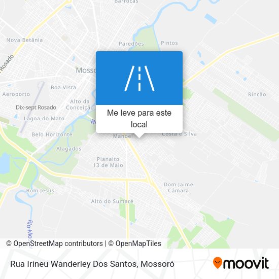 Rua Irineu Wanderley Dos Santos mapa