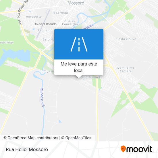 Rua Hélio mapa