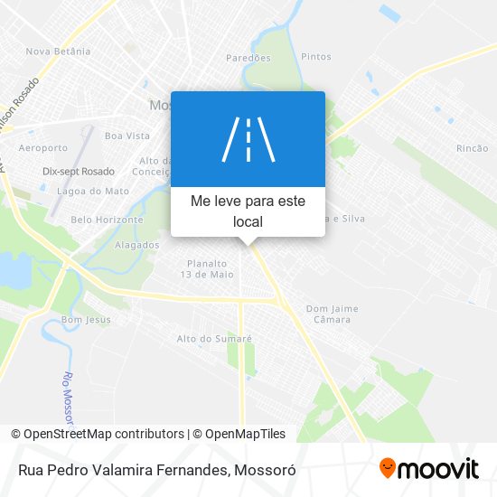 Rua Pedro Valamira Fernandes mapa