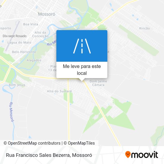Rua Francisco Sales Bezerra mapa