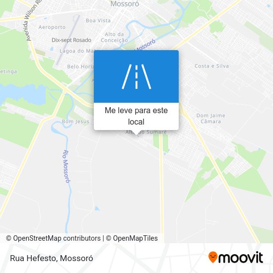 Rua Hefesto mapa