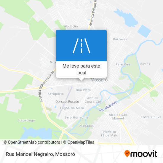 Rua Manoel Negreiro mapa