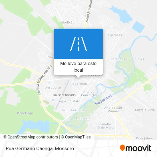 Rua Germano Caenga mapa