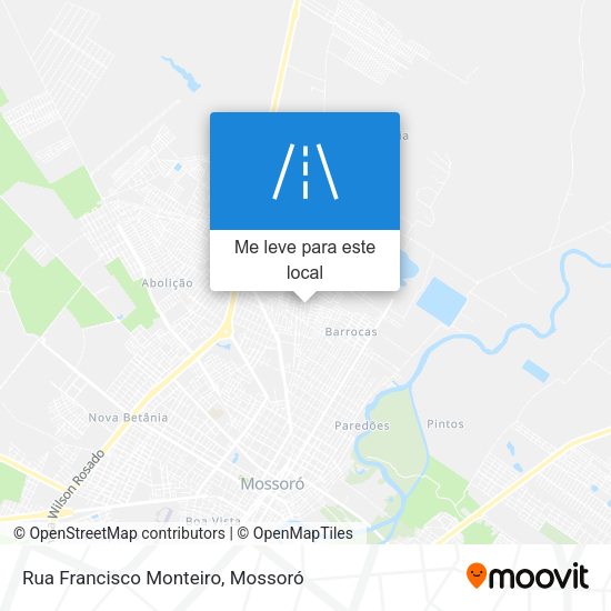 Rua Francisco Monteiro mapa