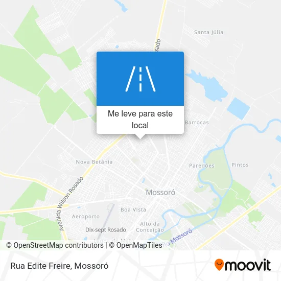 Rua Edite Freire mapa