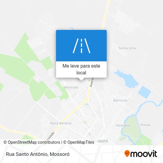 Rua Santo Antônio mapa