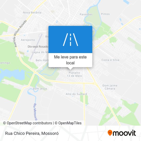 Rua Chico Pereira mapa
