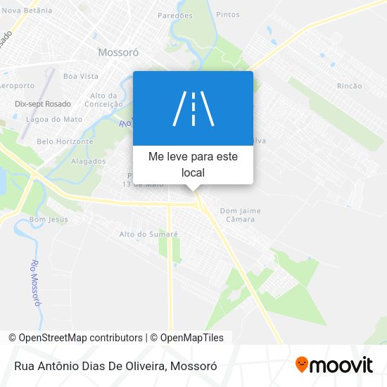 Rua Antônio Dias De Oliveira mapa
