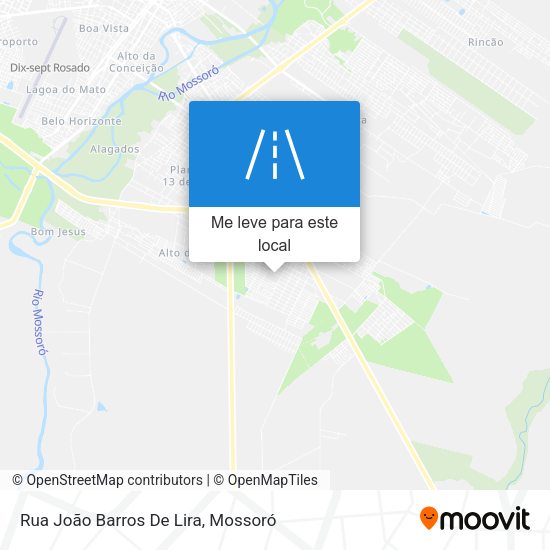 Rua João Barros De Lira mapa