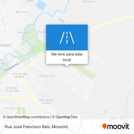 Rua José Francisco Reis mapa