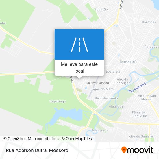 Rua Aderson Dutra mapa