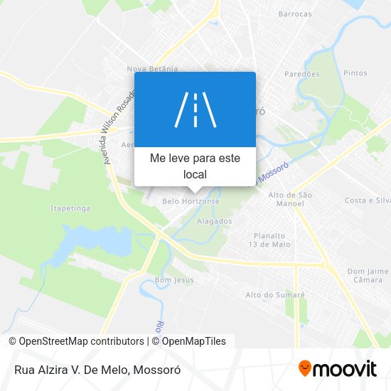 Rua Alzira V. De Melo mapa
