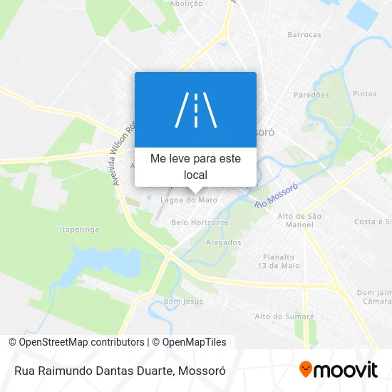 Rua Raimundo Dantas Duarte mapa
