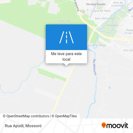 Rua Apodi mapa