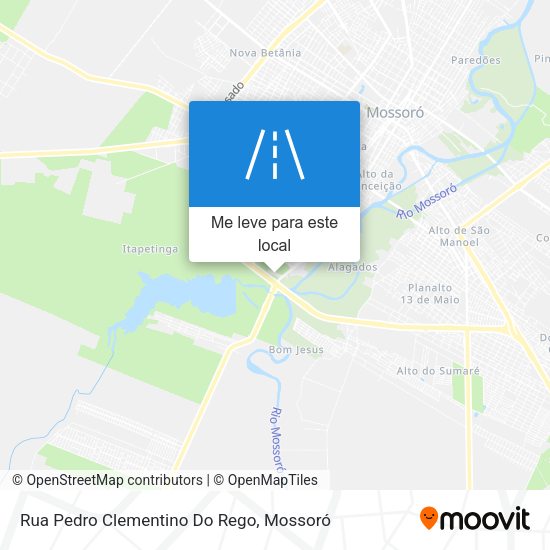 Rua Pedro Clementino Do Rego mapa