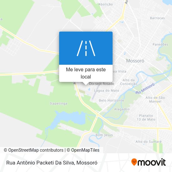 Rua Antônio Packeti Da Silva mapa