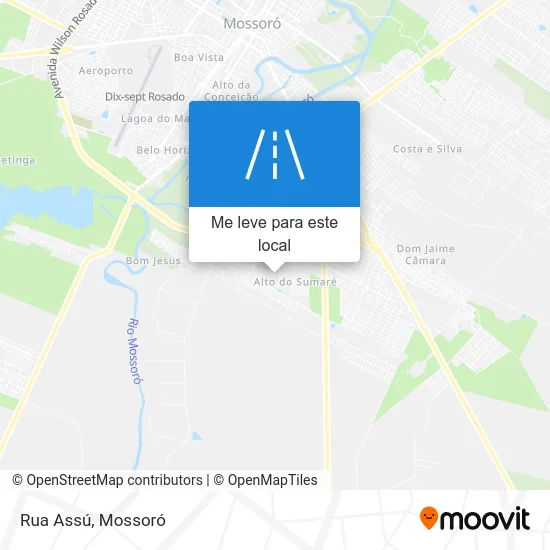 Rua Assú mapa