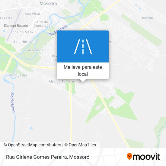 Rua Girlene Gomes Pereira mapa
