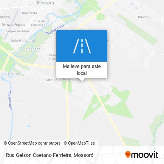 Rua Gelson Caetano Ferrieira mapa