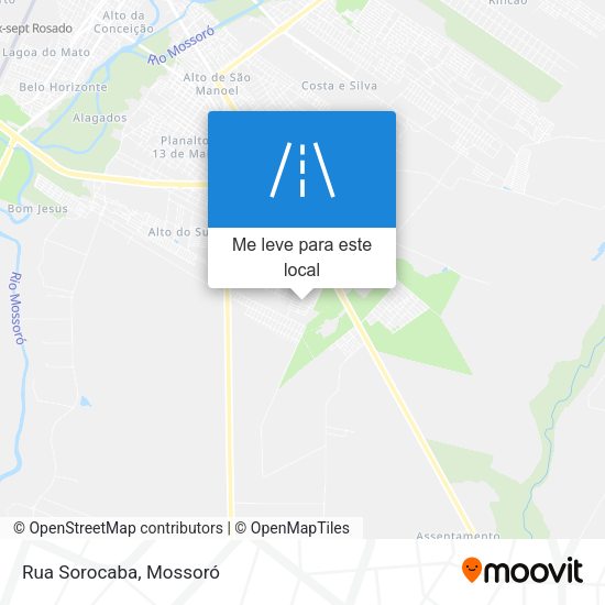 Rua Sorocaba mapa