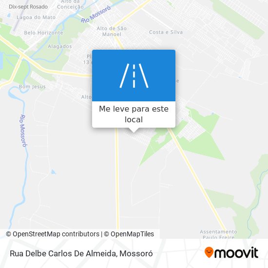 Rua Delbe Carlos De Almeida mapa