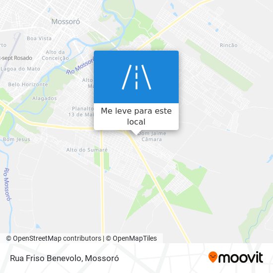 Rua Friso Benevolo mapa