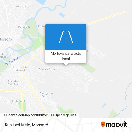 Rua Levi Melo mapa