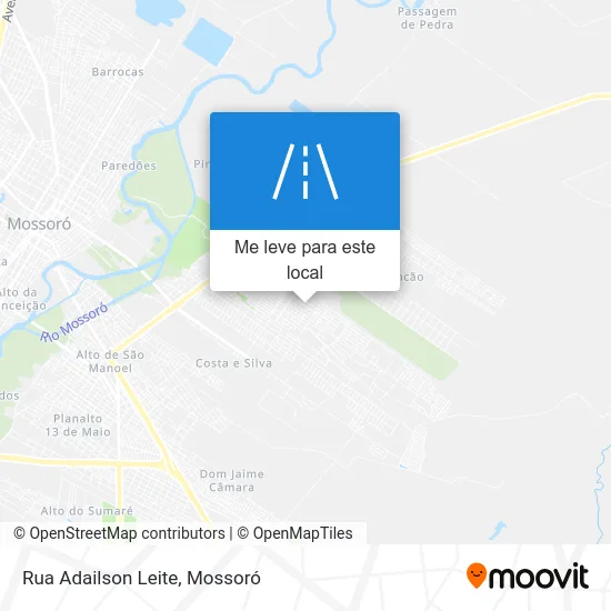 Rua Adailson Leite mapa