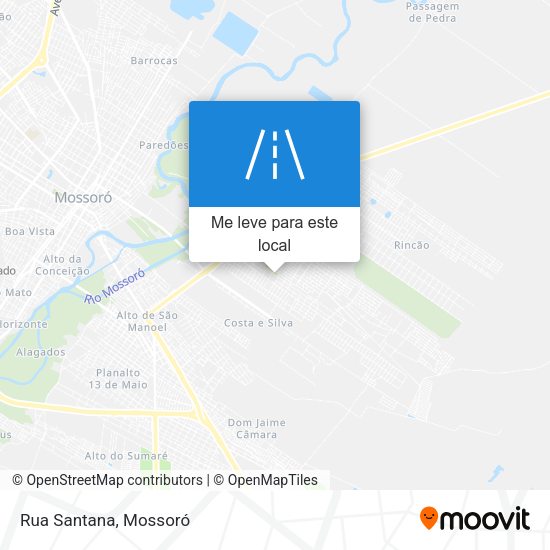 Rua Santana mapa