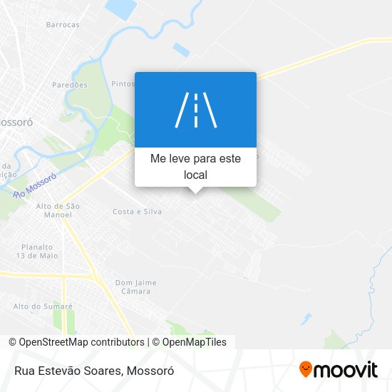 Rua Estevão Soares mapa