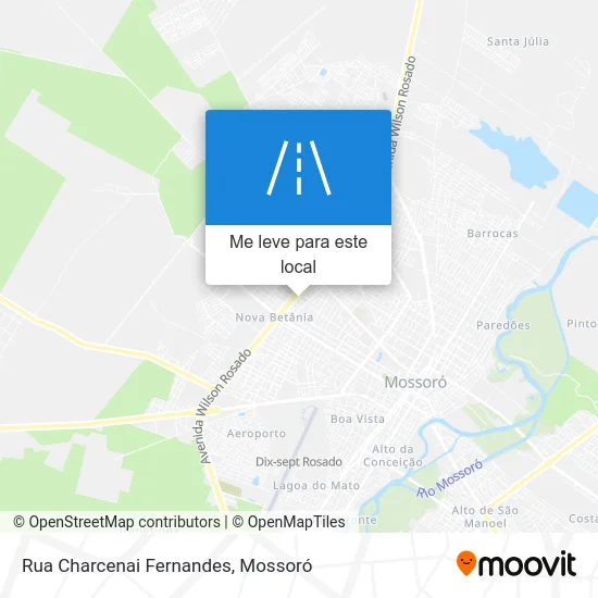 Rua Charcenai Fernandes mapa