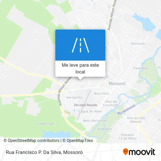 Rua Francisco P. Da Silva mapa