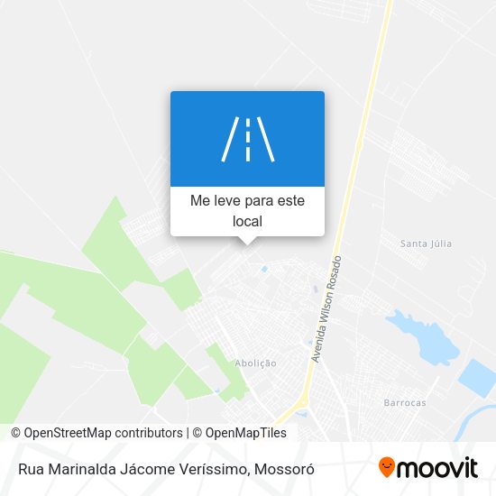 Rua Marinalda Jácome Veríssimo mapa