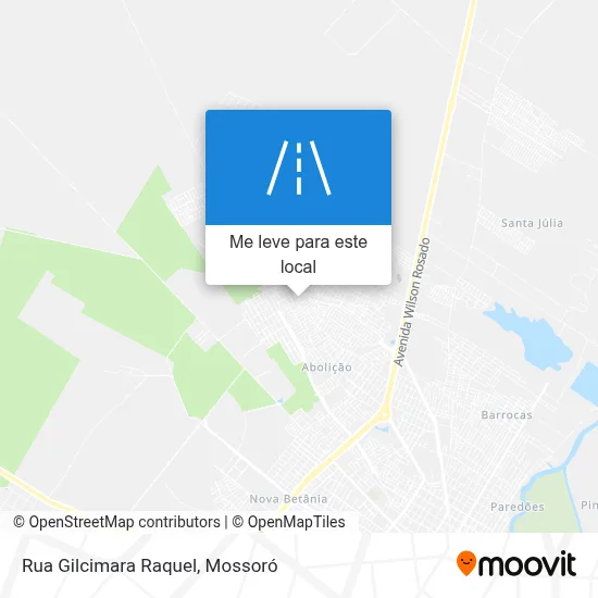 Rua Gilcimara Raquel mapa
