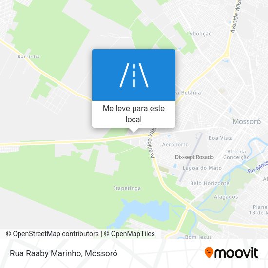 Rua Raaby Marinho mapa