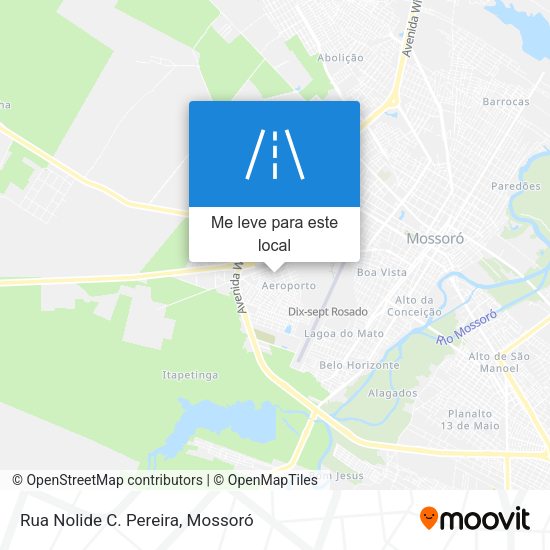 Rua Nolide C. Pereira mapa