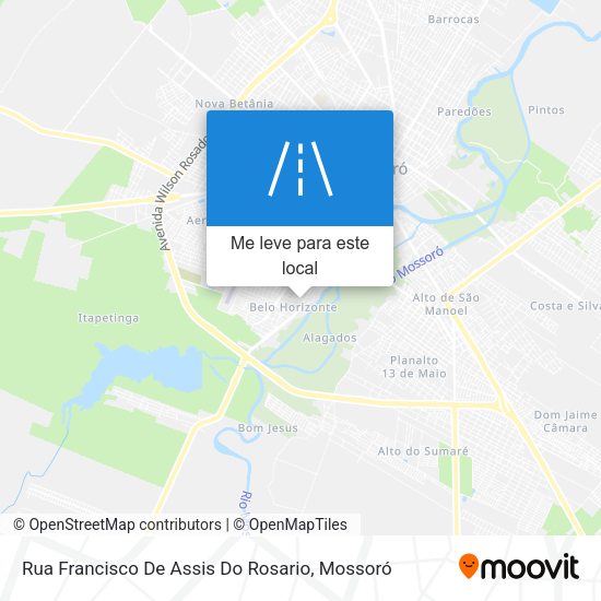 Rua Francisco De Assis Do Rosario mapa