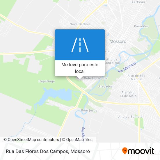 Rua Das Flores Dos Campos mapa