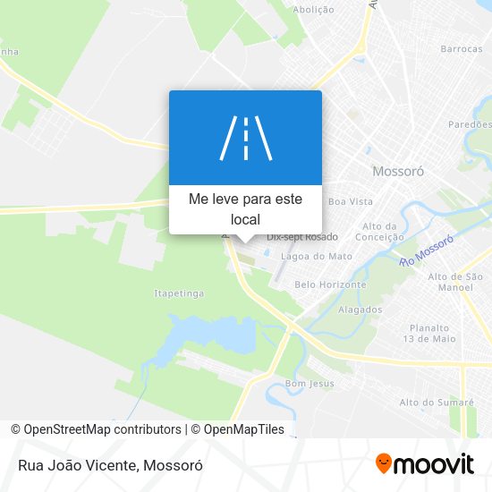 Rua João Vicente mapa
