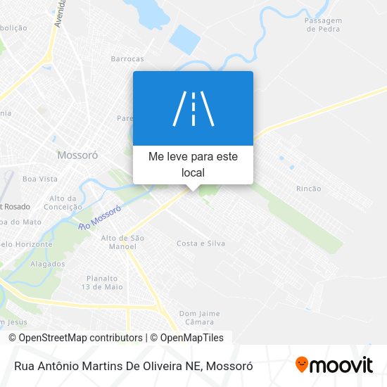 Rua Antônio Martins De Oliveira NE mapa