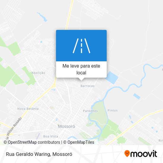 Rua Geraldo Waring mapa