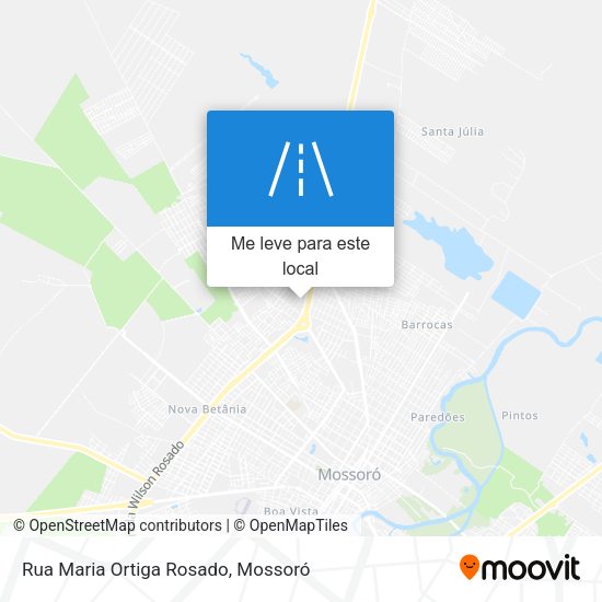 Rua Maria Ortiga Rosado mapa