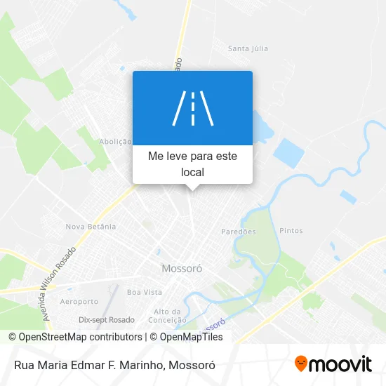 Rua Maria Edmar F. Marinho mapa