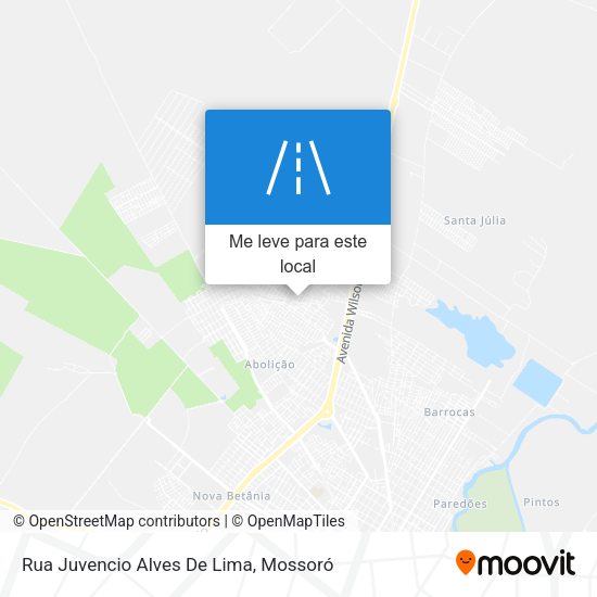 Rua Juvencio Alves De Lima mapa